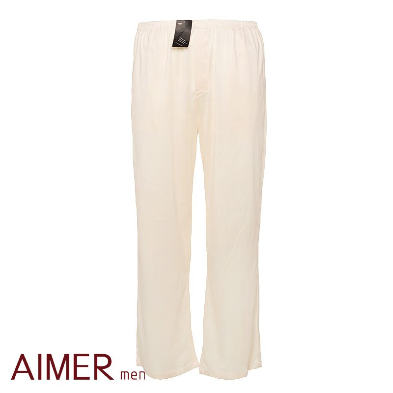 Adorer male derlook - print mercerized cotton double faced fabric plain trousers ns42821