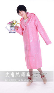 Adult raincoat fashion foundation hooded clothing poncho folding carry 8