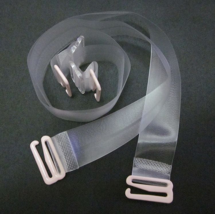 Advanced slip-resistant transparent shoulder strap elastic scrub invisible belt 1.8cm widening bra shoulder strap
