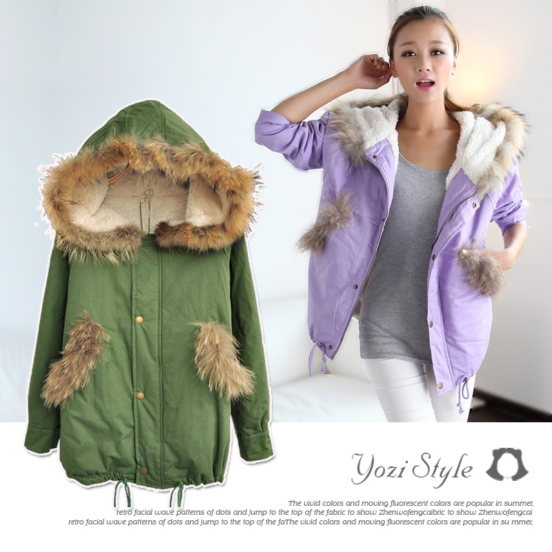 After 159 winter new arrival women's loose medium-long thickening wadded jacket cotton-padded jacket outerwear ac392