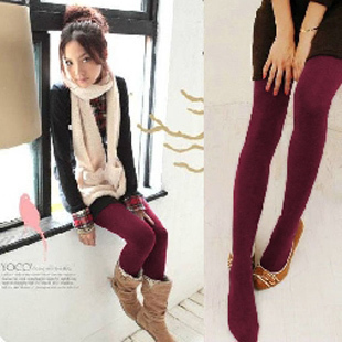 Air382 spring comme autumn and winter stockings female thickening candy multicolour basic pantyhose