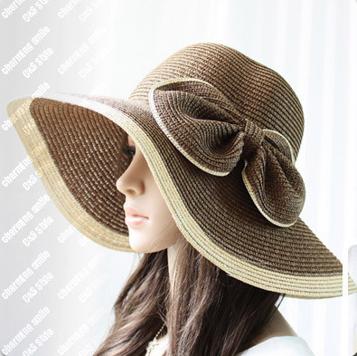 Air508 big bow sun-shading large campaigners strawhat women's summer sand beach big sun hat