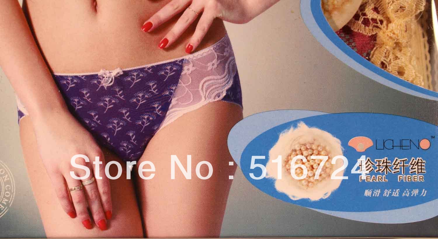 Aisha female boxers pearl fiber waist boxer underwear