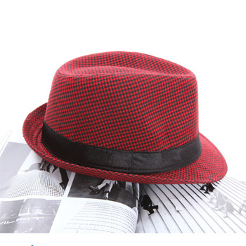 Alibaba express 211140a15 trend houndstooth casual fedoras small 3