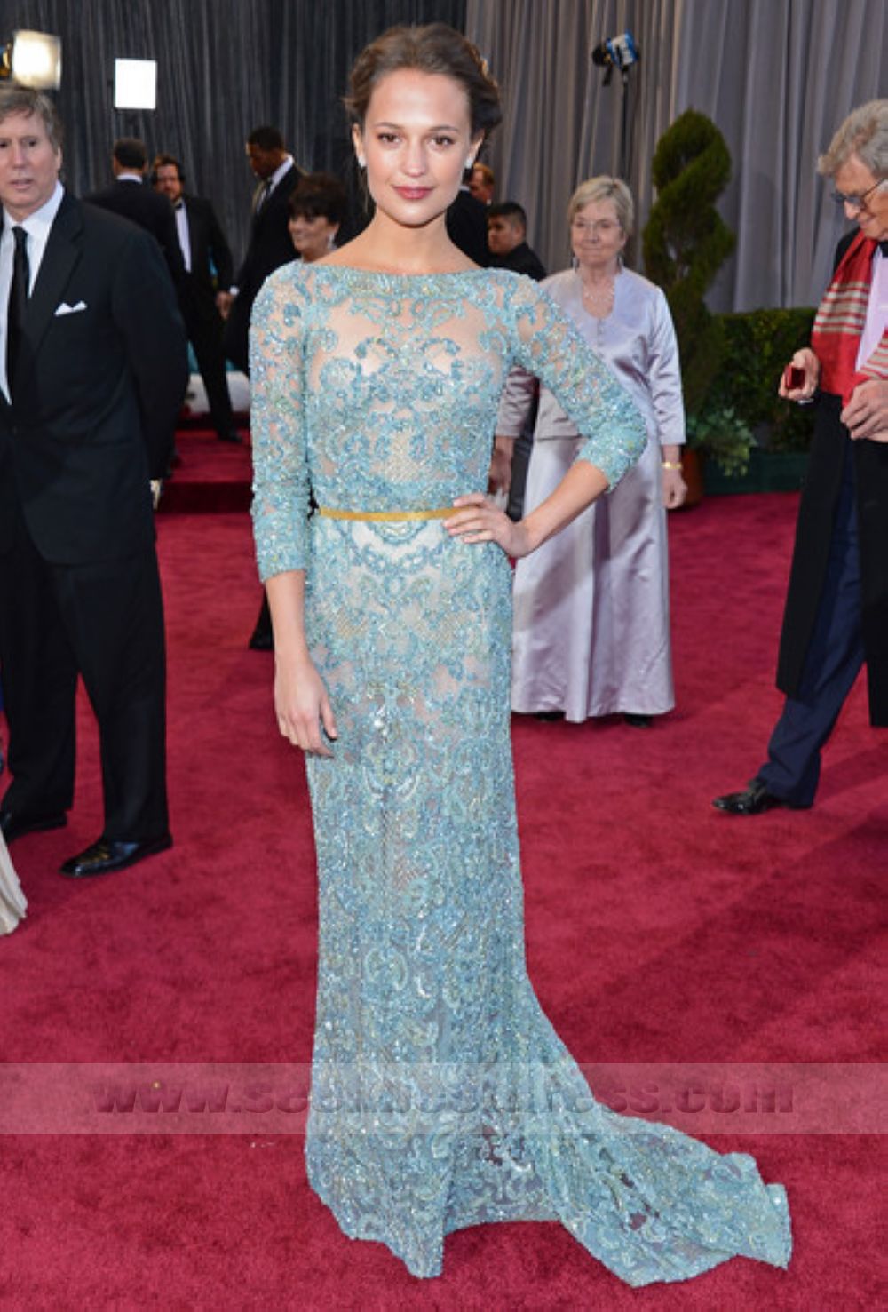 Alicia Vikander 2013 Oscar Celebrity Dress Elie Saab Evening Dress Inspired by Alicia Vikander on 85th Academy Awards Oscar