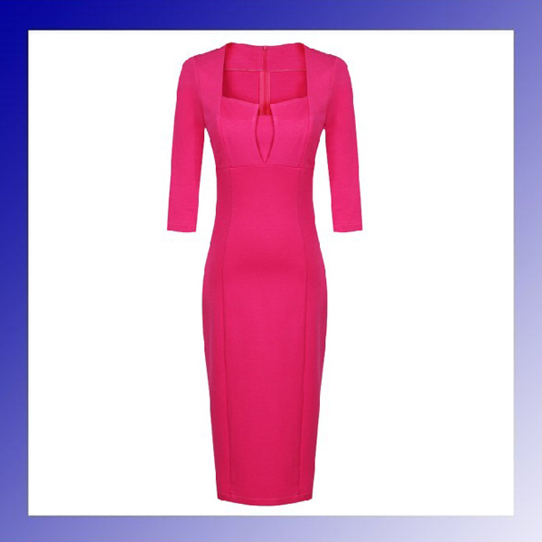 Aliexpress fashionable ladies dresses vintage brief 7 all-match bag plus size ol high waist pencil skirt one-piece dress
