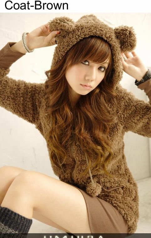 All Express hairy surface  jacket hoody 126145  or  128749 Free Shipping Guesss