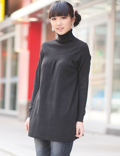 All-match autumn and winter maternity basic shirt turtleneck maternity sweater dm003