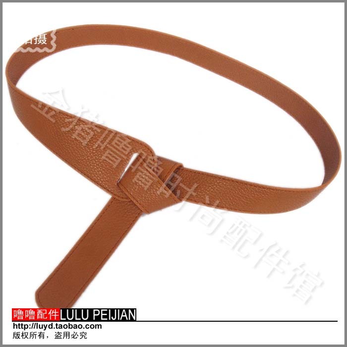 All-match buckle lychee women's strap decoration belt women's belt genuine leather belt female