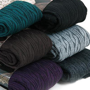All-match cotton rib knitting twist pantyhose legging stockings 160g