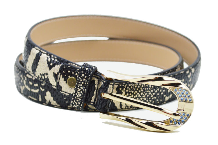 All-match fashion cowhide belt genuine leather female strap rhinestone pin buckle Women fashion Women candy color