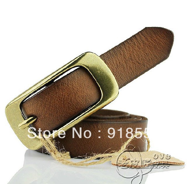All-match genuine leather female strap classic women's strap genuine leather 2.3cm women's belt