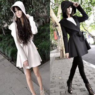 All-match large lapel belt hot-selling trench