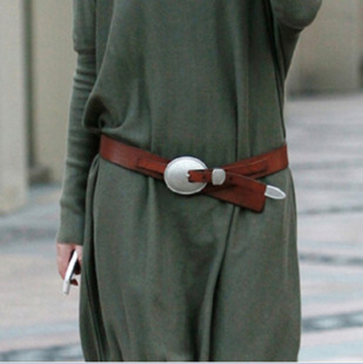 All-match midfoot genuine leather clothes decoration belt female skirt wide belt