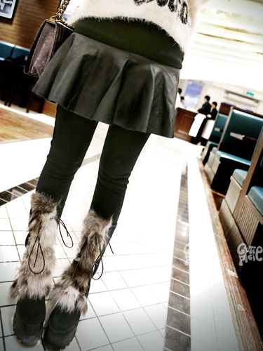 all-match solid color slim basic pleated leather skirt