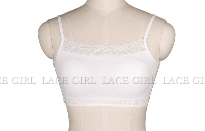 All-match tube top basic lace tube top spaghetti strap t16