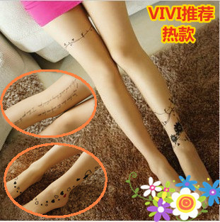 Allamitto print qihii letter vivi magazine skin color rompers stockings