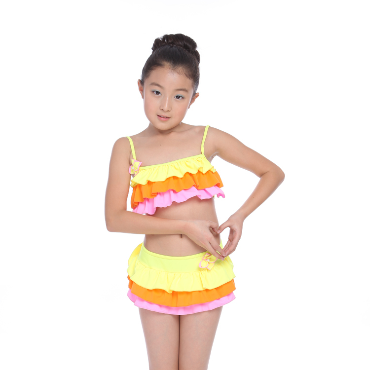 Amaranth 2012 little girl child swimming equipment split skirt swimwear color skirt gb55