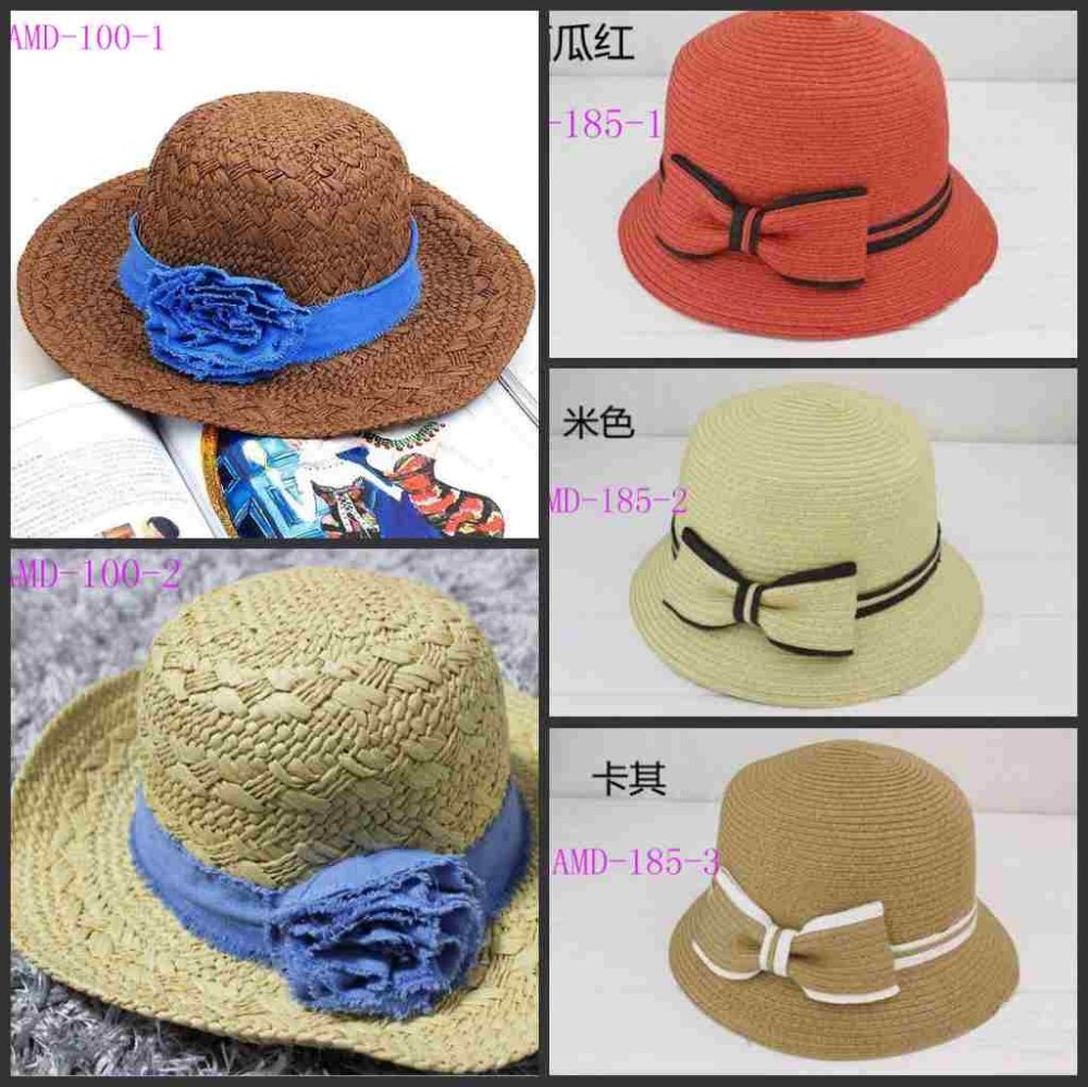 AMD-100(Mixed order) Free shipping,10pcs/lot,2012 fashion popular straw cowboy hat, pure manual flowers hat