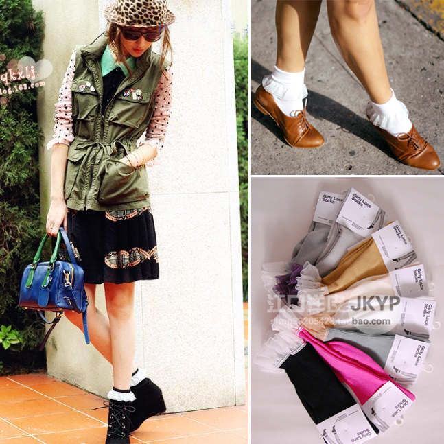 American apparel aa socks vivi magazine Women lace socks