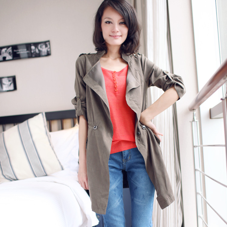 And-m116 2012 female spring and autumn slim medium-long overcoat casual clothing outerwear 8 - 15