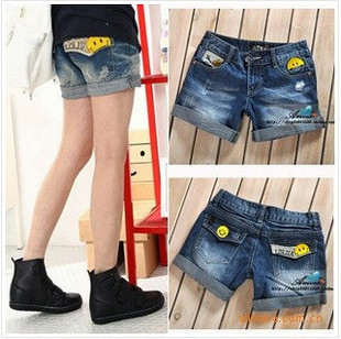 ANGELCITIZ 2012 denim shorts denim shorts summer loose gentlewomen denim