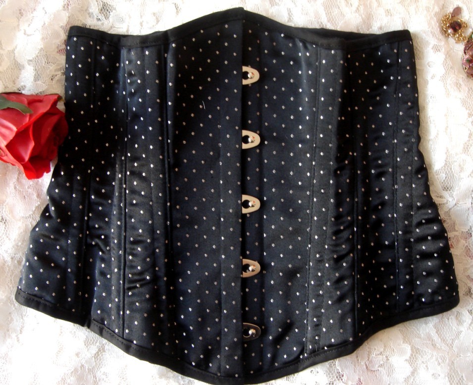 Annzley tiebelt corset black short design royal shapewear a150118