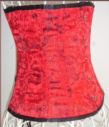 Annzley tiebelt corset red short design shapewear a150106
