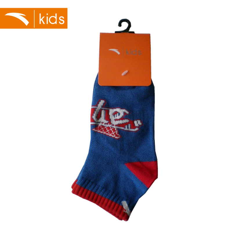 Anta ANTA children's clothing male child unisex spring and autumn flat sports sock kid's socks male child socks female child