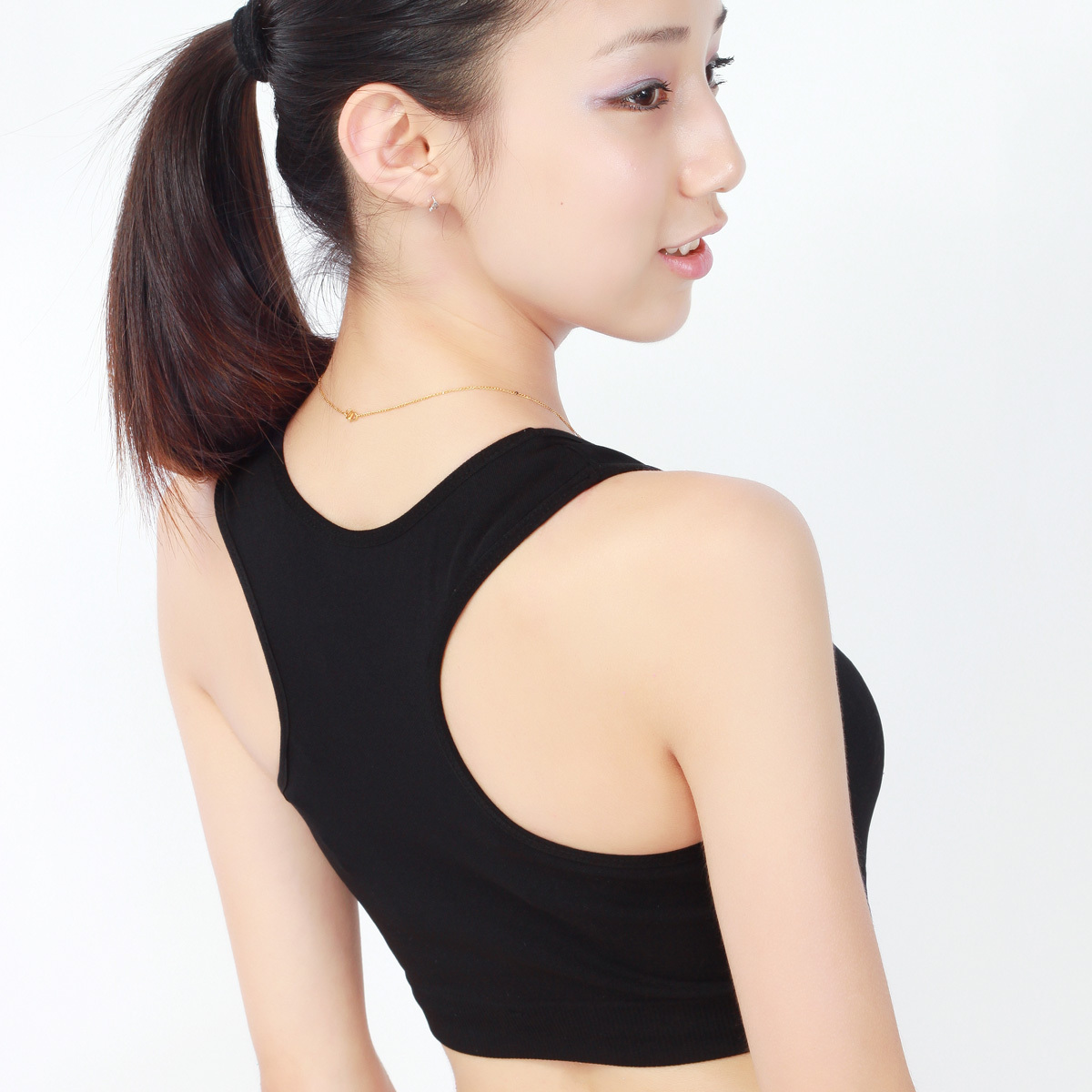 Anti-rattle vest design sports underwear women's tube top tube top fitness yoga running bra