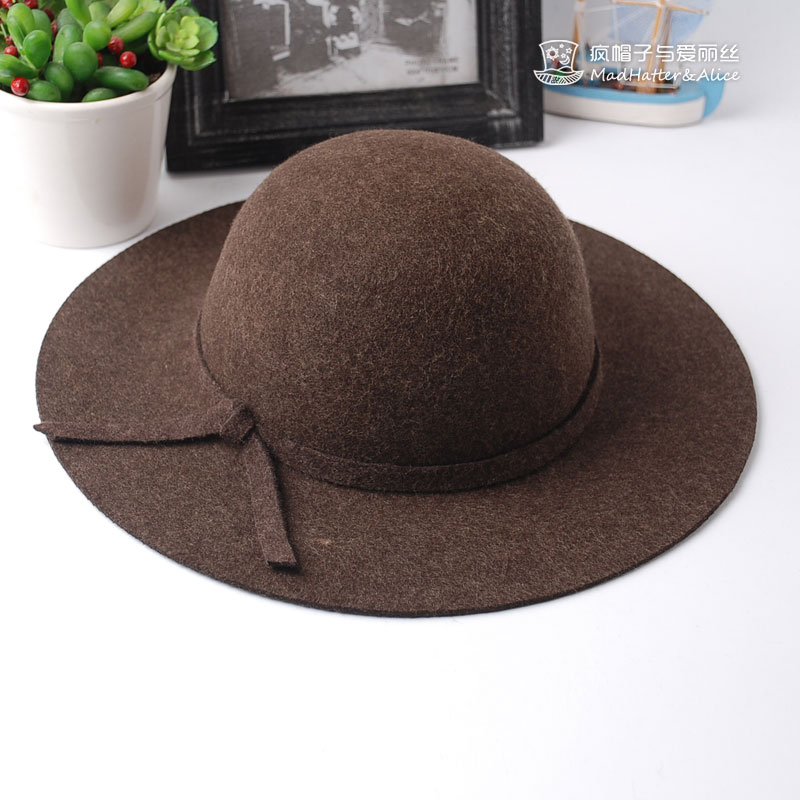 Antique - hat alice brief lambdoid vivi small broad-brimmed hat female