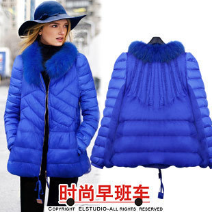 [ANYTIME] 2012 fashion silk noble fox fur cute thermal down coat jk870