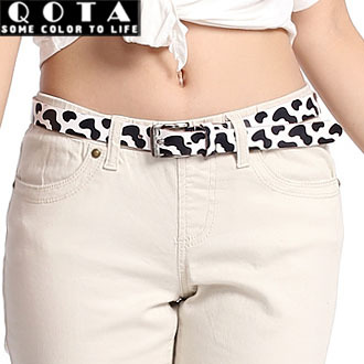 [ANYTIME] Leopard print Women strap genuine leather school wear waist of trousers belt fashion all-match belt