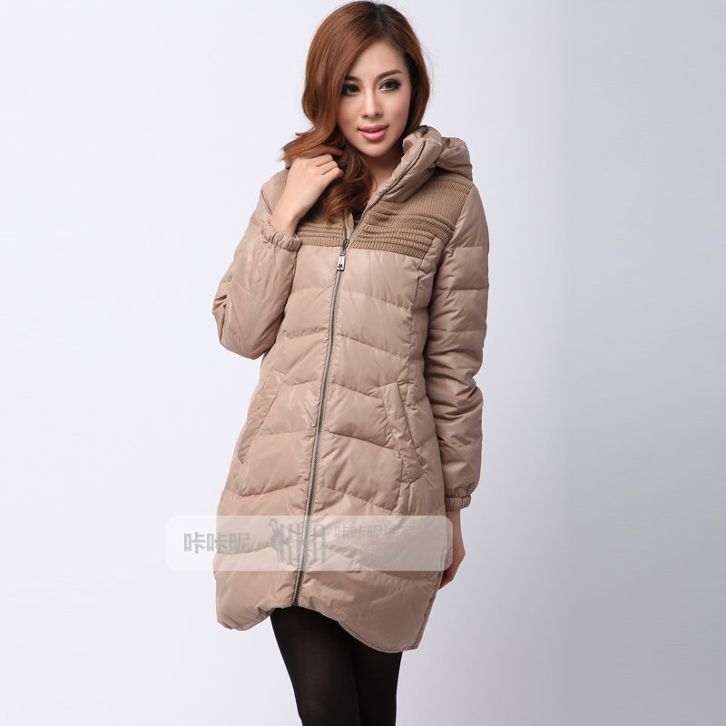 [ANYTIME] Original Yusha Brand - 2012 Women's Female Irregular Sweep Slim Medium-long Down Coat - Free Shipping