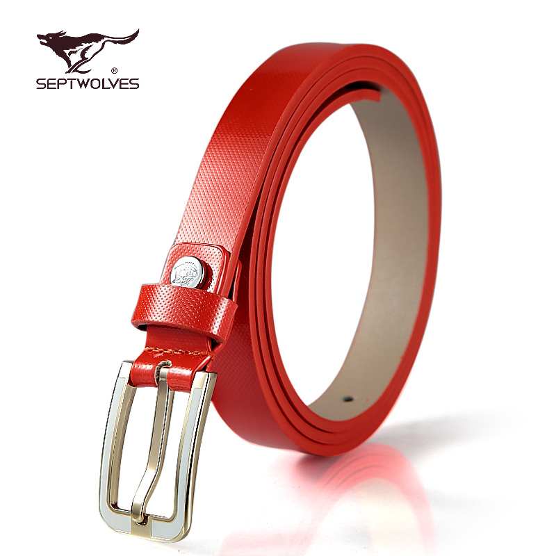 [ANYTIME] SEPTWOLVES strap women's pin buckle genuine leather belt fashion all-match strap 7a228077000