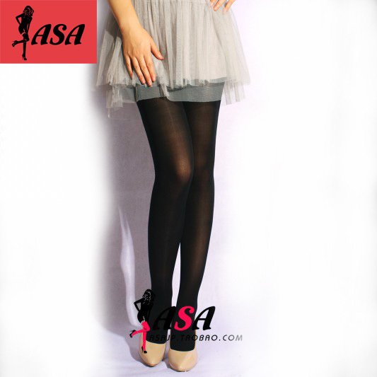 Asa spring and autumn 80d super soft velvet tights basic pantyhose stockings thick female black