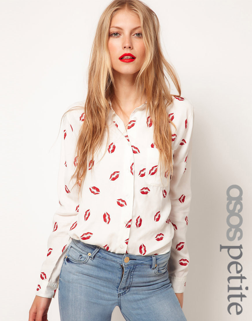 Asos petite 12 autumn women's long-sleeve loose shirt top