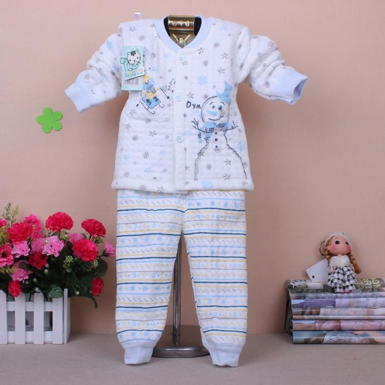 At home underwear set 100% cotton baby twinset snowily ploughboys