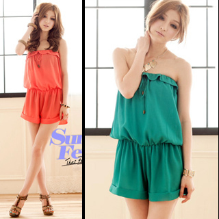 Atthere e 118073 q rustic bandage chiffon one-piece short trousers 140