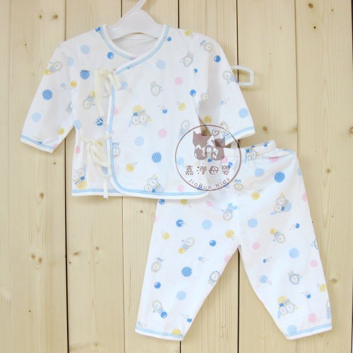 Autumn 100% cotton newborn underwear set monk clothing set sleepwear