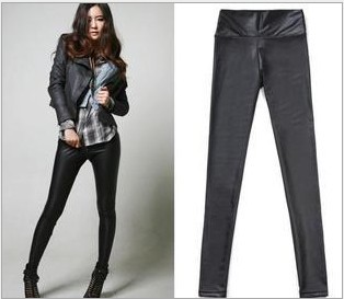 autumn 2012 new arrival sexy leggings,Show thin tight stretch leather trousers women