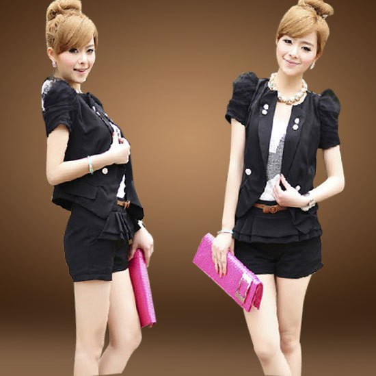 Autumn 2012 women's top thin outerwear short-sleeve all-match coat cape autumn sun female