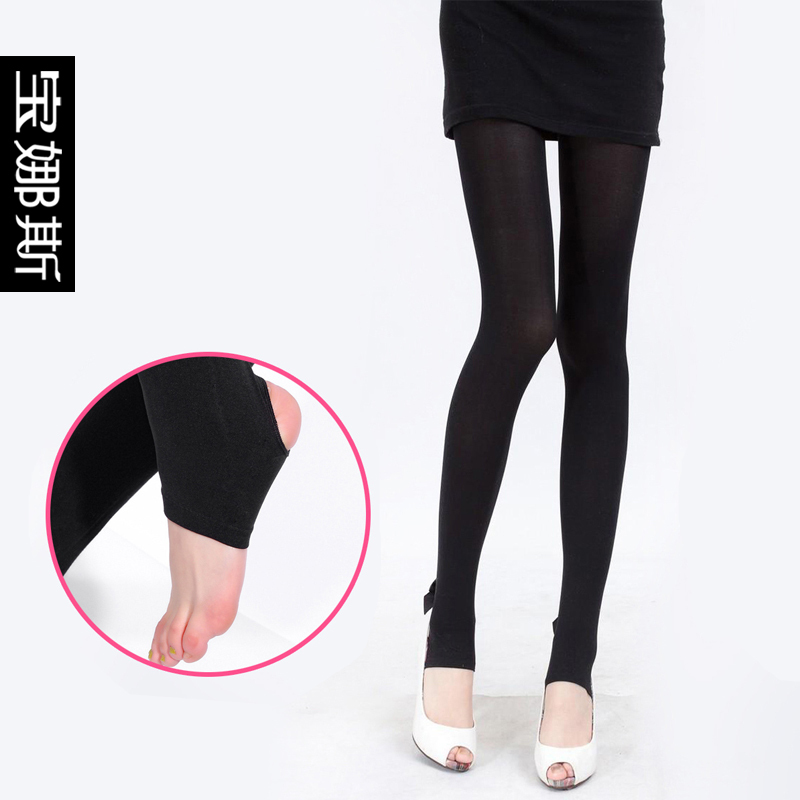 Autumn and winter 100% cotton velvet jacquard 200d step pants legging female middot . 7230