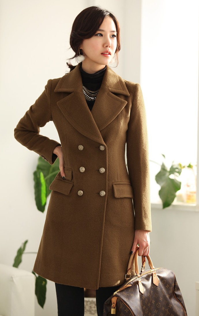 Autumn and winter 2011 new arrival medium-long trench cashmere trench outerwear