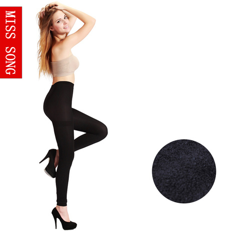 Autumn and winter ball thickening bamboo pants thermal stockings ankle length trousers slim legging socks female