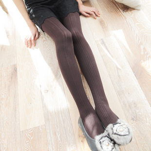 Autumn and winter basic all-match twisted slim pantyhose autumn female legging socks 0483