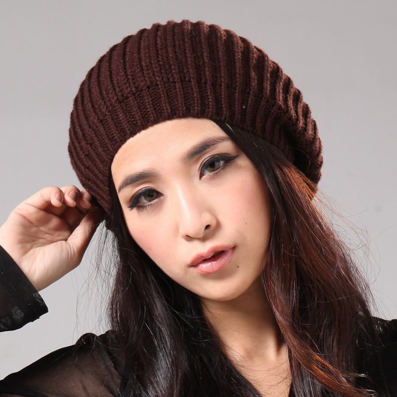 Autumn and winter british style fashion women's knitted yarn beret