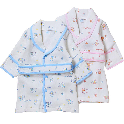 Autumn and winter child robe super soft bamboo fibre clip wire thermal baby bathrobe baby robe sleepwear 3613