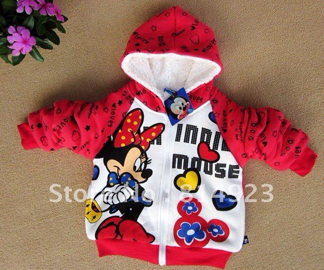 Autumn and winter children's jacket explosion models the Beiji Rong thickened Minnie children's coat