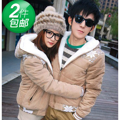 Autumn and winter clothes national trend thickening lovers wadded jacket cotton-padded jacket male women's outerwear trend